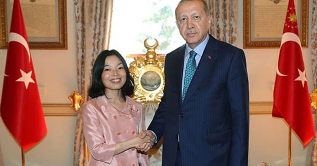 Cumhurbaşkanı Erdoğan, Japonya Prensesi Mikasa ile görüştü