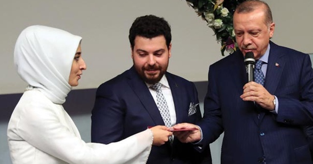 Cumhurbaşkanı Erdoğan ve eşi nikah törenine katıldı