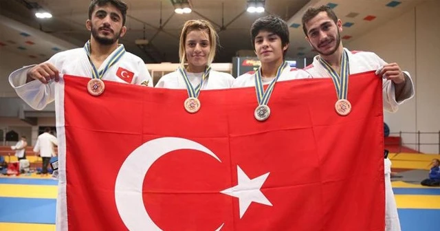 Genç millilerden judoda 1 gümüş, 3 bronz