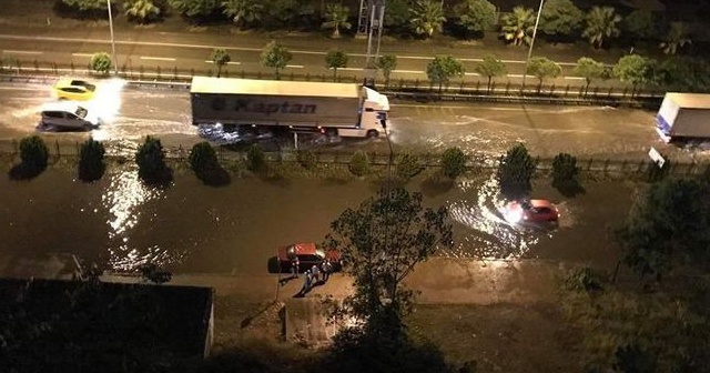 Giresun’da sağanak yağış