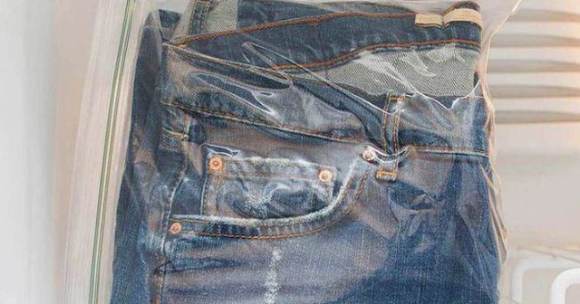 Kot pantolonu buzluğa koyunca bakın ne oluyor!