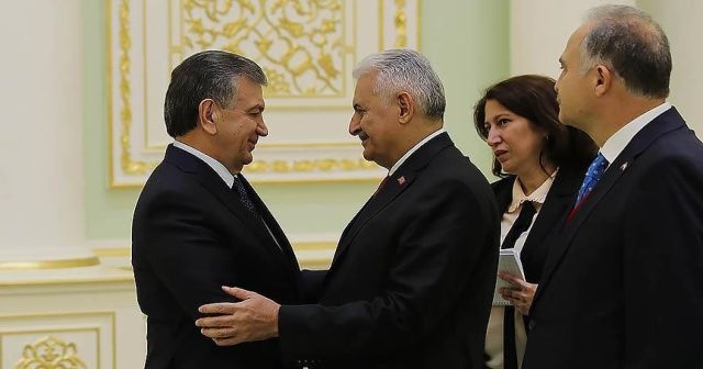 Mirziyoyev, TBMM Başkanı Yıldırım&#039;ı kabul etti