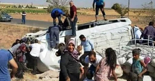 Şanlıurfa'da feci kaza! Çok sayıda yaralı var...