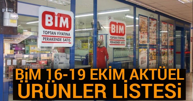 BİM AKTÜEL 19 Ekim AKTÜEl İNDİRİMLİ UCUZ ÜRÜNLER LİSTESİ BİM bu hafta indirimli ürünleri