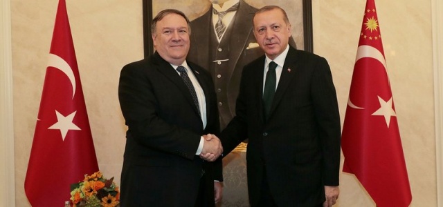Cumhurbaşkanı Erdoğan, ABD Dışişleri Bakanı Pompeo ile görüştü