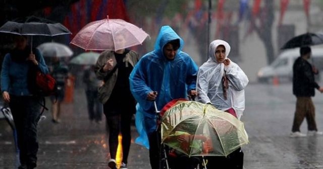 Meteoroloji 5 bölge için sağanak yağış uyarısı yaptı