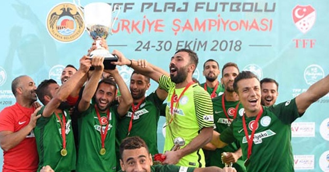 TFF Plaj Futbolu Ligi'nde şampiyon Erciş Belediyespor!