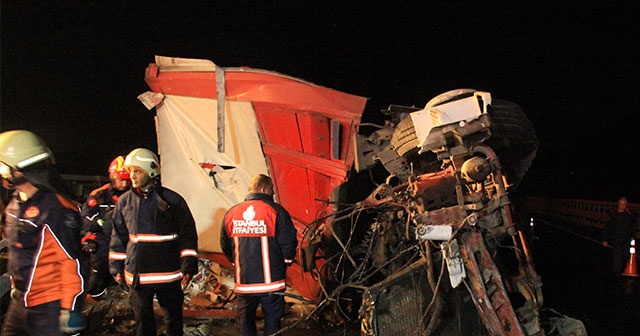 Yavuz Sultan Selim Köprüsü yolunda feci kaza: 2 ölü