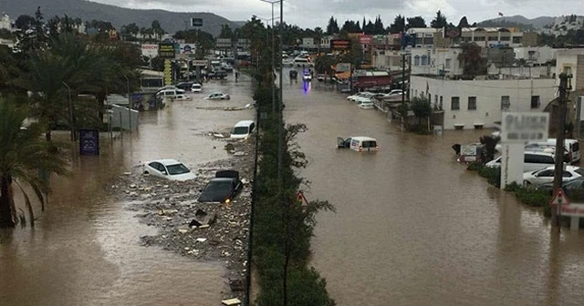 Bodrum bugün felaketi yaşadı! İşte sel felaketinin boyutları