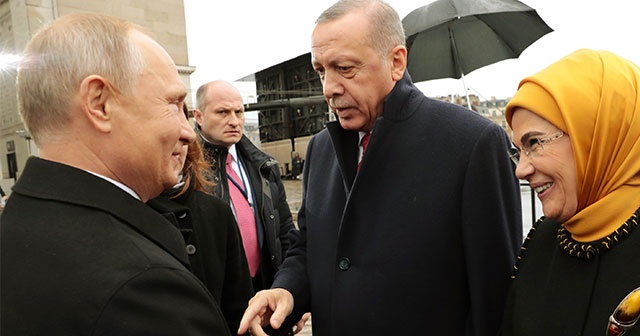 Cumhurbaşkanı Erdoğan ve Putin’den samimi sohbet