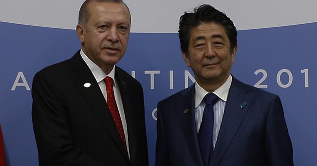 Cumhurbaşkanı Erdoğan, Japonya Başbakanı Abe&#039;yi kabul etti