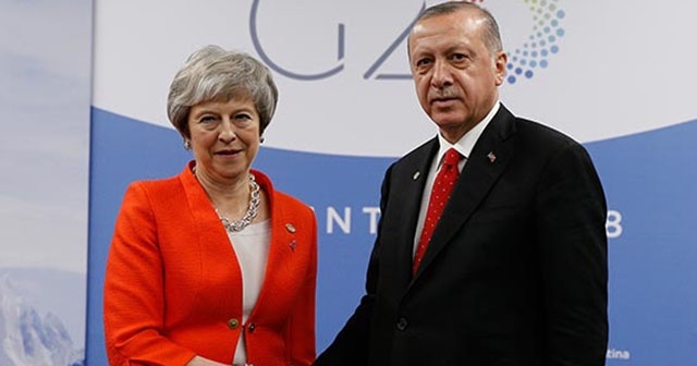 Erdoğan, İngiltere Başbakanı May ile görüştü