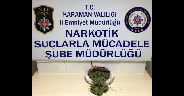 Karaman'da esrar operasyonu
