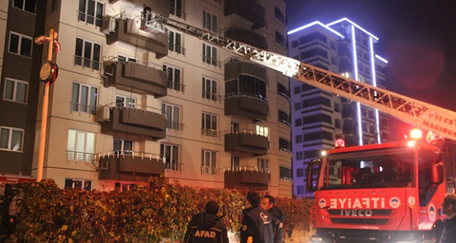 Kayseri&#039;de korkutan yangın: 8 kişi hastaneye kaldırıldı