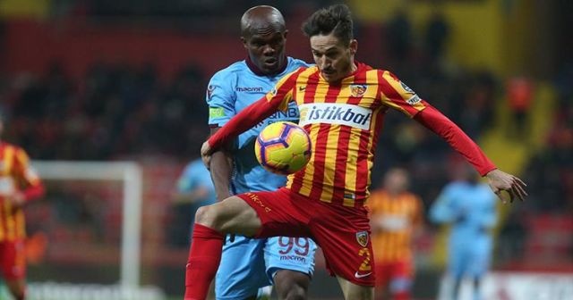 Kayseri&#039;de Trabzonspor 3 puanı kaptı