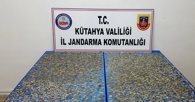 Kütahya'da 10 bin sikke ele geçirildi