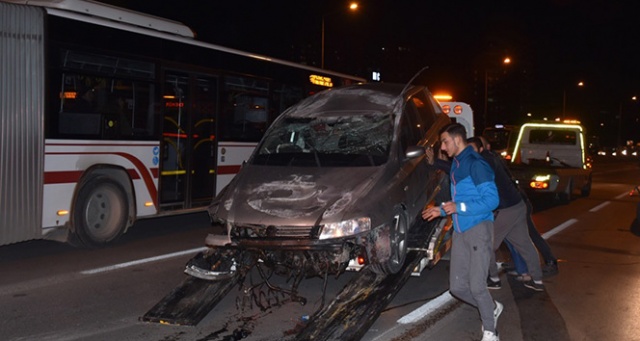 Makas atan araç trafikte dehşet saçtı