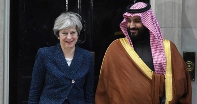 Suudi Arabistan Veliaht Prensi, İngiltere Başbakanı Theresa May ile görüştü