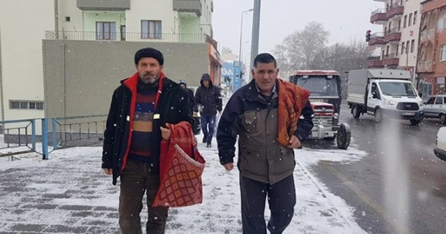 Babadan kalma heybelerle market alışverişi
