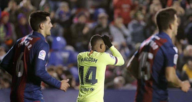 Barcelona Kral Kupası&#039;nda Levante&#039;ye 2-1 yenildi