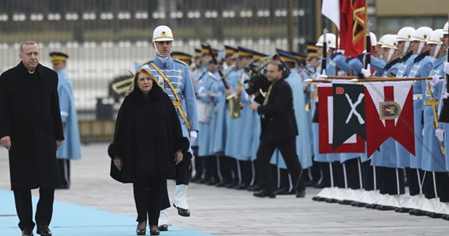 Cumhurbaşkanı Erdoğan, Malta Cumhurbaşkanı Preca&#039;yı resmi törenle karşıladı