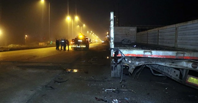 Düzce'de feci kaza! Duran TIR'a çarptı...