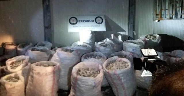 Erzurum’da 1 ton 535 kilo eroin ele geçirildi