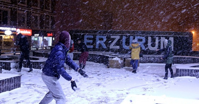 Erzurum&#039;da yarın okullar tatil