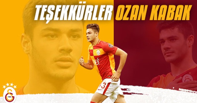 Galatasaray: &quot;Teşekkürler Ozan Kabak&quot;