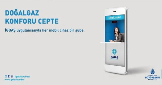 İGDAŞ mobil uygulaması hizmetinizde