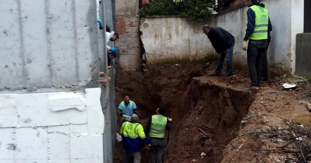 İnşaat kazı alanında insan kemikleri bulundu