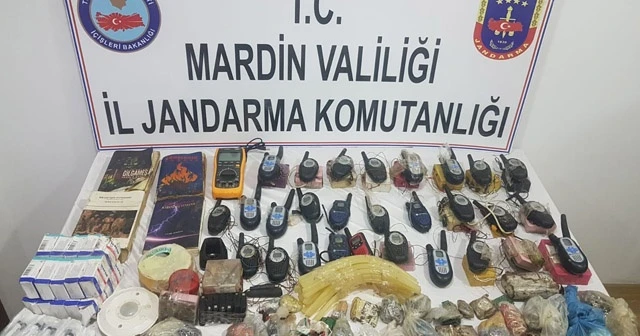 Mardin&#039;de 191 kilo patlayıcı ele geçirildi