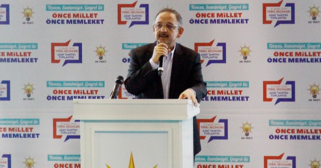 Mehmet Özhaseki, Ak Parti Çankırı Belediye Başkan Adaylarını açıkladı