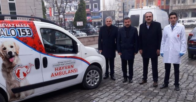 Sinop’ta hayvan ambulansı hizmete girdi