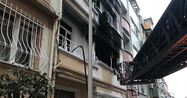 Şişli&#039;de 6 katlı binada yangın