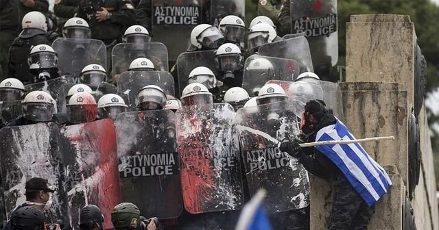 Yunanistan'da olaylı 'Makedonya' gösterisi