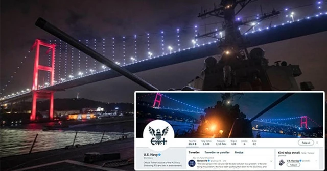 ABD Donanması'ndan dikkat çeken 'Türkiye' paylaşımı