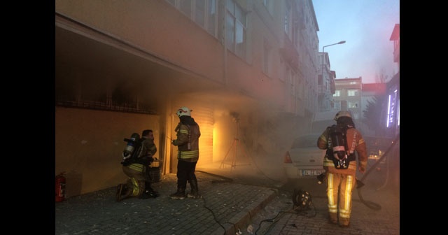 Avcılar’da konfeksiyon atölyesinde korkutan yangın