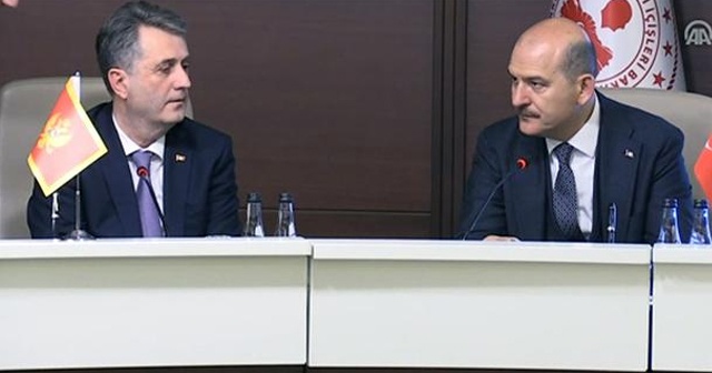 Bakan Soylu, Karadağ İçişleri Bakanı Nuhodzic'i kabul etti