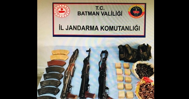 Batman’da teröristlere ait silah ve mühimmat bulundu