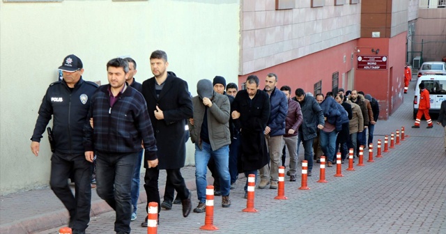 Kayseri&#039;de FETÖ&#039;den gözaltına alınan 13 kişi adliyeye çıkarıldı