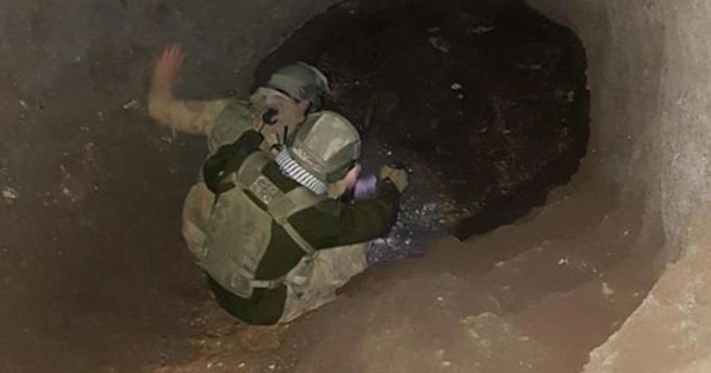 PKK&#039;lı teröristlerin kullandığı mağara imha edildi