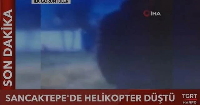 Son dakika... İstanbul'da site içerisine askeri helikopter düştü