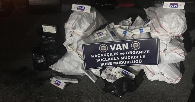 Van’da kaçak sigara operasyonu