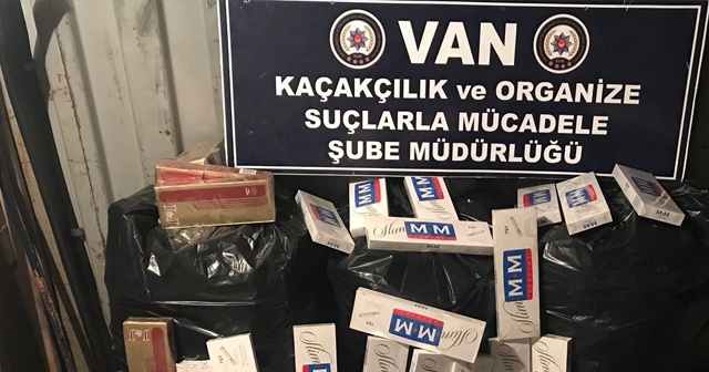 Van polisi 2018 yılında 1 milyon 697 bin paket kaçak sigara ele geçirdi