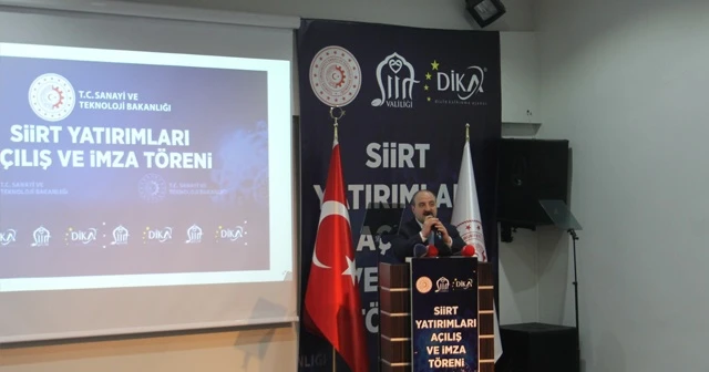 Bakan Varank: &quot;Siirt&#039;te 3 milyon 800 bin avroluk projeye başlıyoruz”