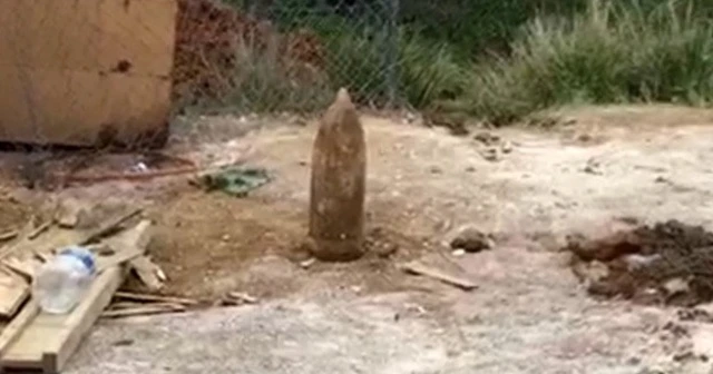 Büyükbakkalköy'de yapılan kazıda top mermisi bulunduğu iddia edildi