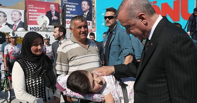 Cam kemik hastası Kader'in 'Erdoğan'ı görme hayali' gerçek oldu