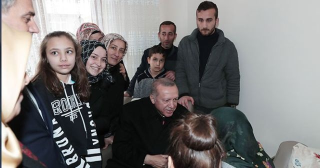 Cumhurbaşkanı Erdoğan&#039;dan çat kapı çay ziyareti