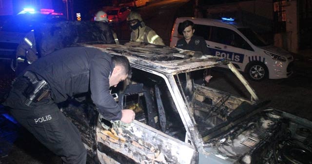 Eski kocasının aracını kundakladığı iddiası polisi harekete geçirdi